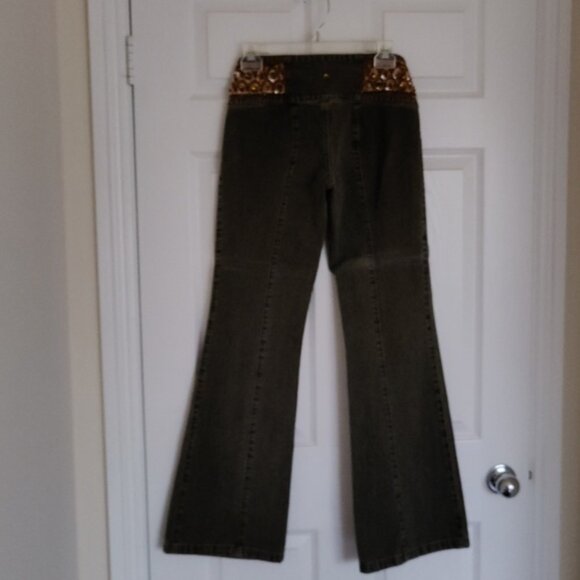 Express Jeans With Sequin in Amber Color - Picture 4 of 8